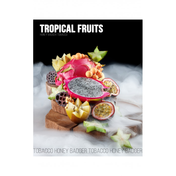 Табак для кальяна Honey Badger Tropical fruits (Тропические фрукты), Wild 40гр - фото 1 - Kalyanchik.ua